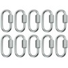 Bxian 10PCS Silver 304 Stainless Steel Chain Link Quick Connect