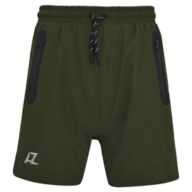 A2Z 4 Kids Boys Active PE Summer Comfortable Breathable Lightweight Zip Pockets Adjustable Athletic Arborer Shorts for Boys Age 3-14 Years, olive