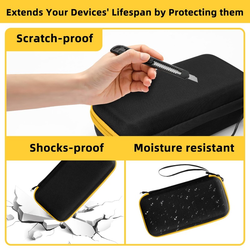 HESPLUS Carrying Case for Fluke 15B+/17B+/Fluke 101/117/115/116/114/113/177/179/233/106/107 Multimeter Testers and