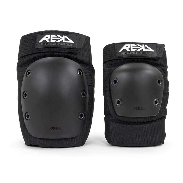 Rekd Ramp Double Pad Set Protection Set, Adult, Unisex, Black