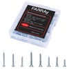 FARRAY Wood Screws Assortment Kit, 224pcs Galvanized Phillips Screws Set,