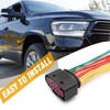 Vkinman 2 Pcs 68305265AA Headlight Connector Harness Pigtail Xenon HID,