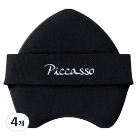 Picasso tapping cover puff, black, 4 pieces / 피카소 태핑커버 퍼프, 블랙, 4개