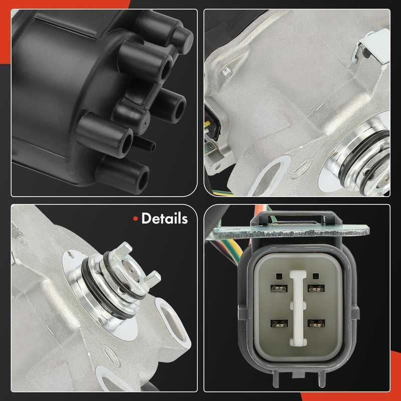 A-Premium Ignition Distributor L4 2.3L Compatible with Honda Accord DX