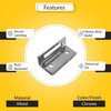 Brixwell Inswing Keeper for Slide Latch, Metal Construction with Chrome