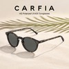 CARFIA Polarised Sunglasses Women's Retro Round Design UV400 Protection Glasses