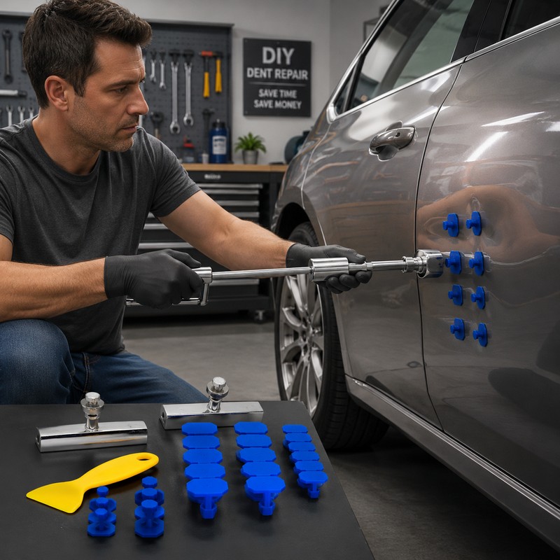 Car Dent Repair Puller Kit for Auto Body Panels –
