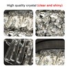 CLAIRDAI Dimmable Crystal Chandeliers Modern Chandeliers LED Flush Mount Crystal