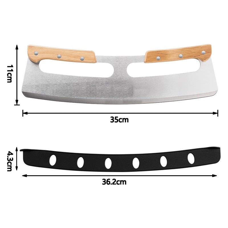14 Inch Stainless Steel Pizza Cutter, Sharp, Rust-Resistant Blade with