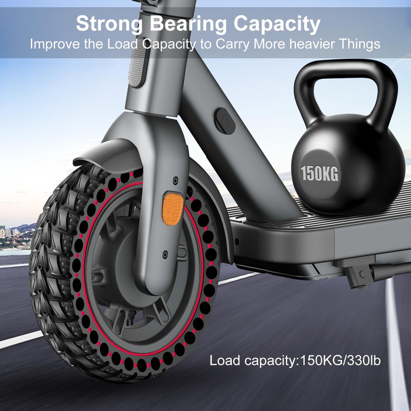 BANGTING 2PCS 60/70-6.5 Scooter Tire, 10x2.5 inch Tire Solid for