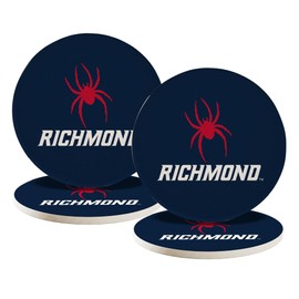 Desert Cactus University of Richmond Ceramic Coasters 4 Pack Spiders UR Absorbent Drink Coasters with Cork Backing (Design A)