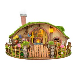 IBOHEYE DIY Miniature House Kit - Forest-Themed Dollhouse Kit | Blind Box Design, Stress-Relief Craft, 3D Wooden Puzzles for Adults & Teen- The Magic Ring House (SQ-59)