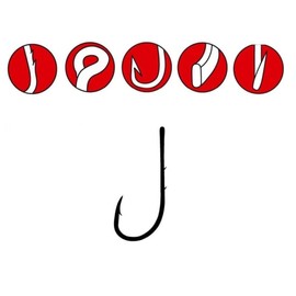 Gamakatsu – LS – 5213 N Hook – with Eye Colour: Nickel New Label Hooks Size:Gr.2 - 10 Stück