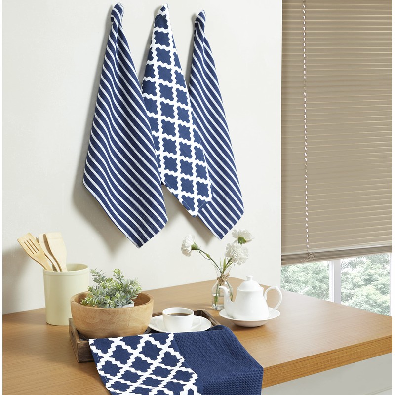 Penguin Home Premium 100% Pure Cotton Navy Tea Towel for