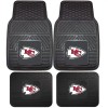 FANMATS Kansas City Chiefs  Heavy Duty All Weather Floor Mats