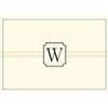 Monogram Note Cards: W (Stationery, Boxed Cards)