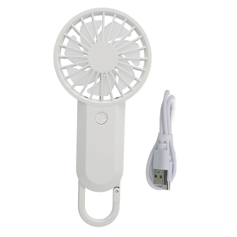Handheld Fan USB Rechargeable Hand Fan Silent Operation Easy Hanging
