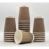 HOT BARGAINS, 50 X 12oz Kraft Disposable Brown & White