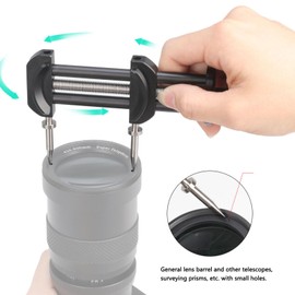 Camera Lens Vise Repair Tool, Lens Thread Repair Function Range 25mm-130mm, Wide Compatibility with Lens and Filter, Durable Aluminum Alloy Construction
