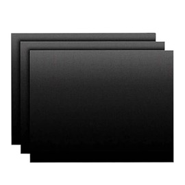 GUZHAIREN Pack of 3 Oven Liner, Oven Liners for Fan Assisted Ovens, Non Stick BBQ Mats for Gas Grill, Baking Mat, 40cm x 33cm, Easy to Clean, Reusable, Convenient Baking, Protect Bottom of Oven