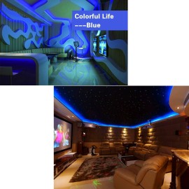 SHENKENUO 16 Feet Blue Waterproof 2835 300 LED SMD Flexible Strip Light for Car Boat Truck