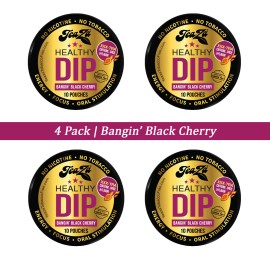 Teaza Energy Herbal Healthy Pouch - Bangin' Black Cherry - 4 Pack