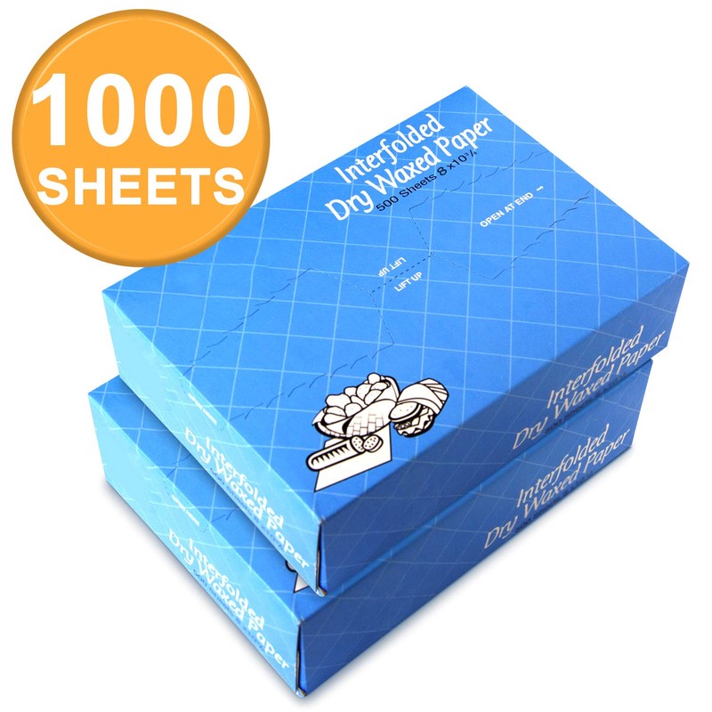 [1000 Pack] Interfolded Food and Deli Dry Wrap Wax Paper