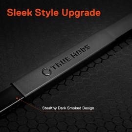 True Mods 49 Inch Smoked LED Tailgate Light Bar Strip for Pickup Truck Trailer Vehicle [Rigid Aluminum] [Ignition Sequence] [Sequential Turn Signal] Rear TBT Running Brake Reverse Tail Gate Lightbar