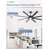 ZMISHIBO 36 Inch Ceiling Fan Downrod with Coupler, 1" Diameter