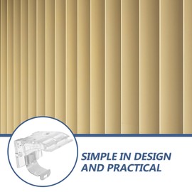 HOMSFOU 4Pcs Cordless Blind Bracket Mounting Clips, Metal and Plastic Brackets for 1 Inch (25mm) Venetian Blinds, Easy Installation