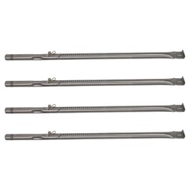UpStart Components 4-Pack BBQ Gas Grill Tube Burner Replacement Parts for Charbroil 463342118 - Compatible Barbeque Stainless Steel Pipe Burners