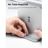 Hagibis Vertical Stand for Mac Mini M4, Aluminum Alloy Laptop