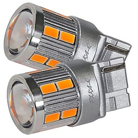 Pikakyu S500P / S510P 20424 High Jet Track Front Turn Signal, LED T20S, NEO15, 220lm, Wedge Amber, 2 Pieces