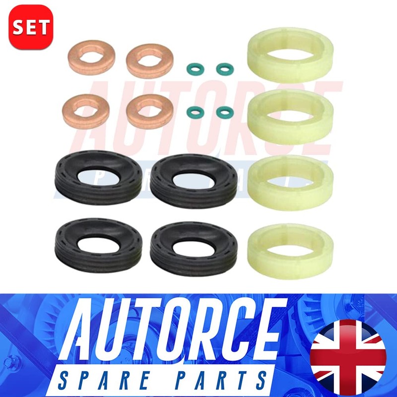 Fuel Injector Seal Washer Oring Kit For CITROEN Berlingo Xsara