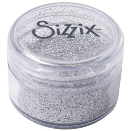 Sizzix Making Essential-Fine Biodegradable Glitter, Silver, 12g, 665457, Multicolor