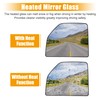 X AUTOHAUX Driver Left Side Towing Mirror Glass Upper Heated