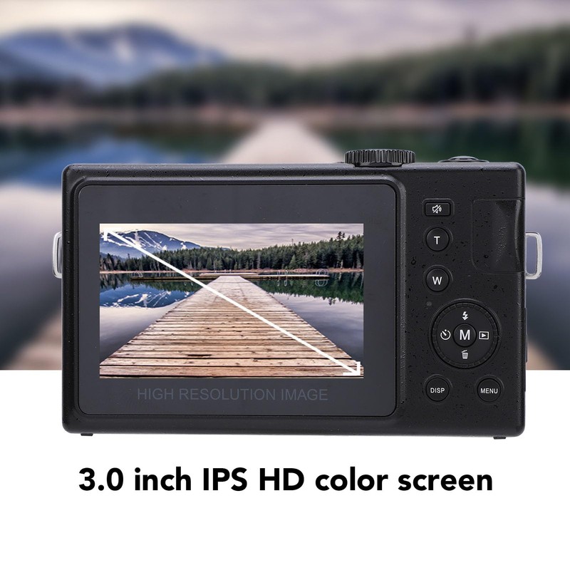 Digital Camera, 48MP, 1080P, 16X Digital Zoom, Anti-Shake Point and