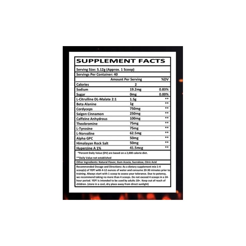 YEP Wake The Faith Up Advanced Pre-Workout - Strawberry Raspberry