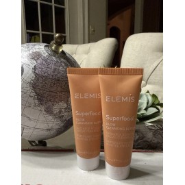 Elemis Lot of 2 New Travel Size ELEMIS Superfood Glow Cleansing Butter (20 mL each)