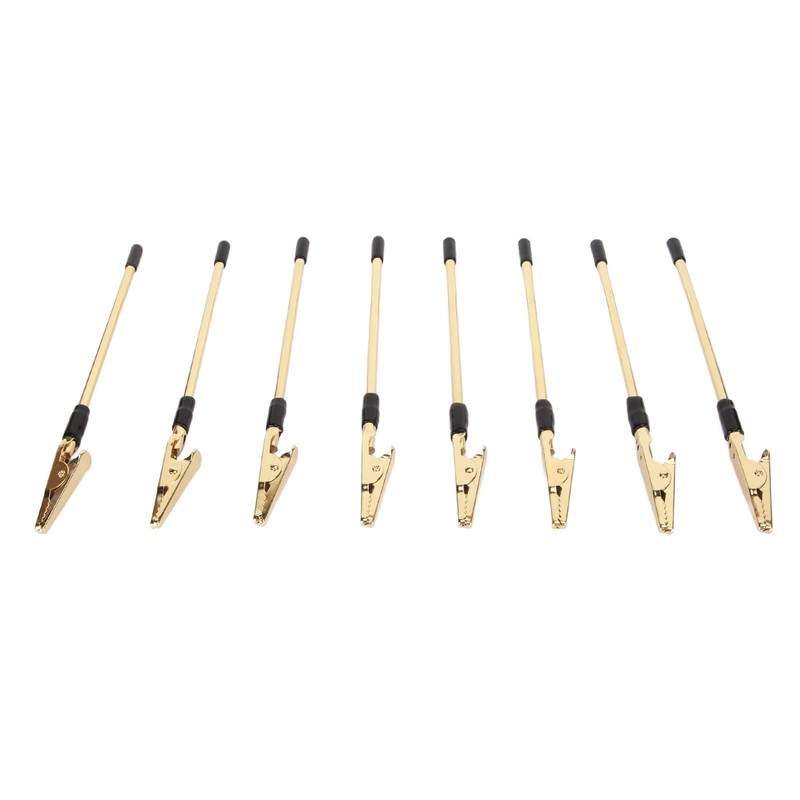 10Pcs Metal Memo Clips Gold Color Electroplated Safe Light Strong