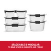 Rubbermaid Brilliance® Round and Rectangular Leak Proof Food Storage Containers,