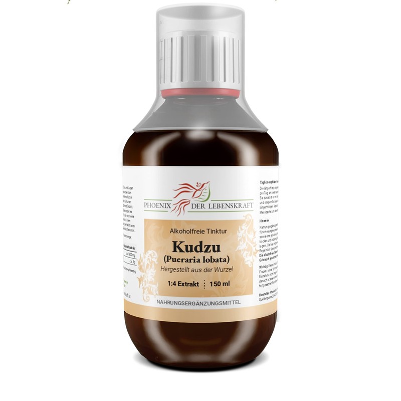 Kudzu Tincture (Alcohol-Free) - 150 ml, Pueraria lobata Drops, 1:4