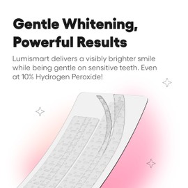 Something Nice Lumismart Whitening Strips - Dentist-Designed, Enamel Safe, up to 42 Treatments with Smart Adjust - Teeth Whitening Strips in Watermelon for Sensitive Teeth