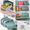 WayEee Lunch Box Adults,2190ml Large Capacity Bento Lunch Box with