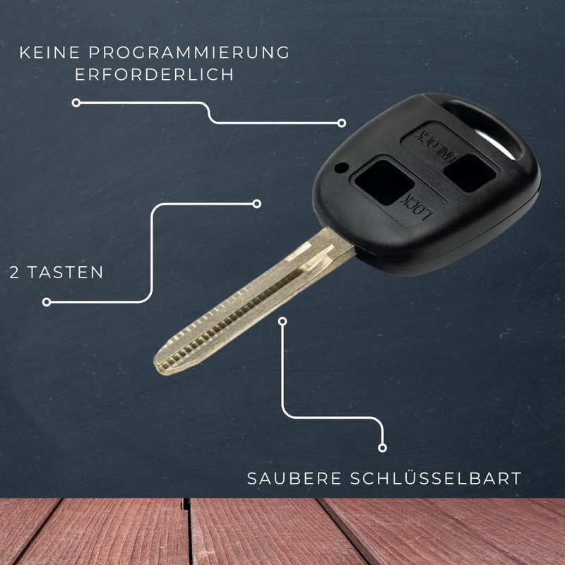 AWPARTS - Car Key Shell - Remote Key Shell -