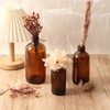 STARSIDE 12 Pack 4 oz Amber Glass Bottles with Lids,