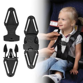 2 PCS Anti Escape Car Seat Strap, Baby Harness Chest Clip, Car Seat Safety Clip, Easy to Install & Universal Fit car Seat Belt Clips, Prevent Kids Out of Automotive Safe Seat
