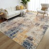 Merelax 4x6 Washable Area Rug for Living Room, Beige Boho