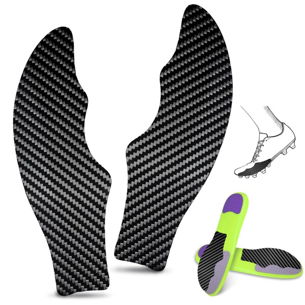 Carbon Fiber Insole for Soccer Cleats, Anti-Twist Rigid Shoe Insert,