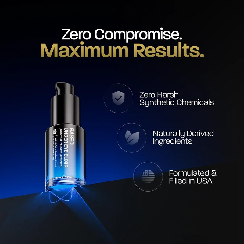 BASED Under Eye Elixir, Hydrating & Refreshing Formula, Simple. Effective.